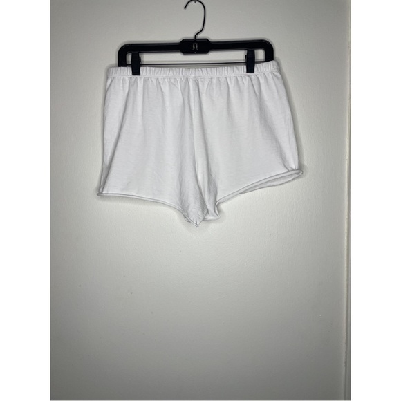 James Perse white sweat shorts size 2 - Picture 2 of 3